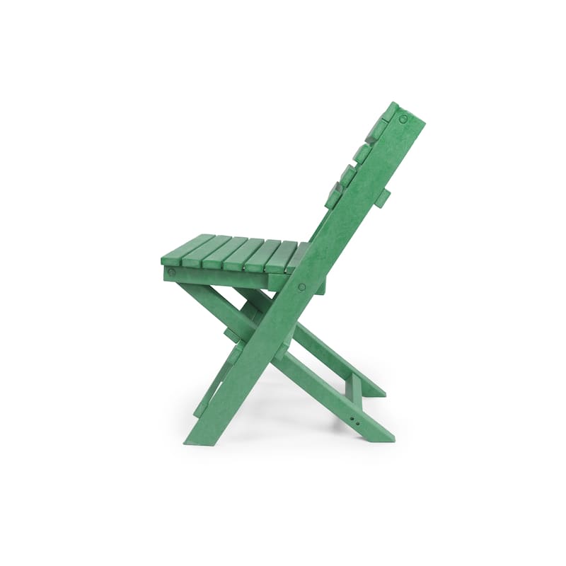 Las Cabos Fully Assembled All-Weather Recycled HDPE Outdoor Folding Bistro Chair