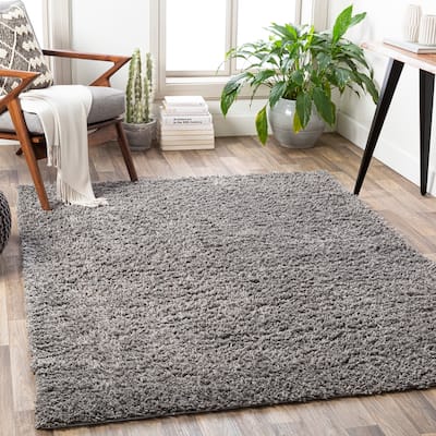 Livabliss Penny Solid Shag Area Rug