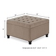 preview thumbnail 30 of 32, Large Square Storage Ottoman with Wooden Legs