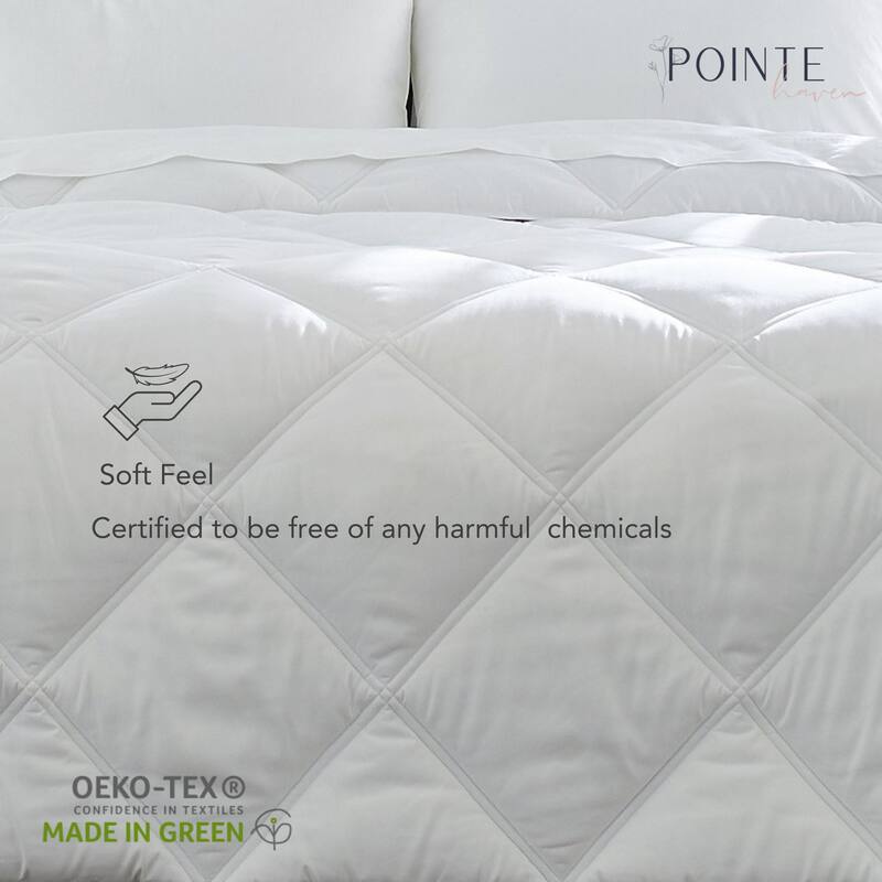 Pointehaven Down Alternative Diamond Double Stitched Oversized Comforter