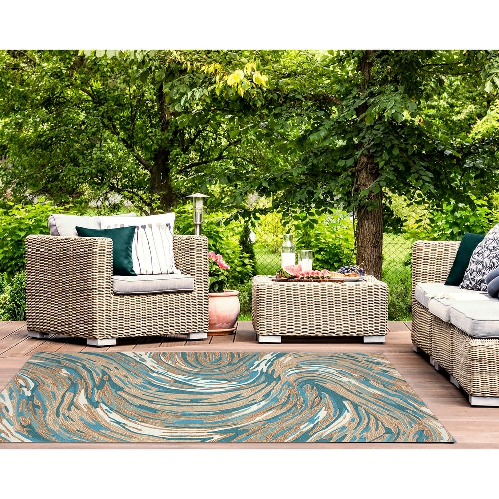 Liora Manne Capri Big Wave Indoor/Outdoor Area Rug