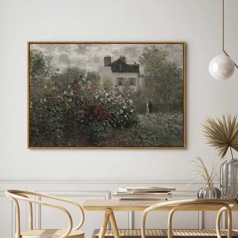 Garden in Argenteuil by Monet Paintings Prints Wall Art