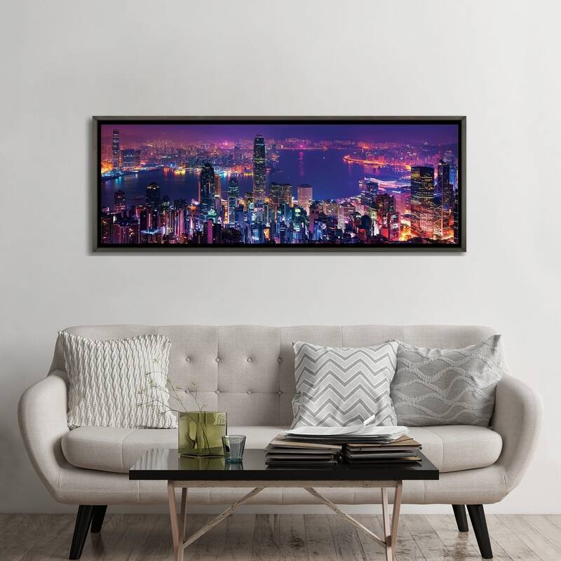 iCanvas "Hong Kong Special View" by Marco Carmassi Framed