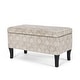 preview thumbnail 8 of 25, Adeco Storage Ottoman Bench Fabric Patterned Rectangular Toy Chests Grey