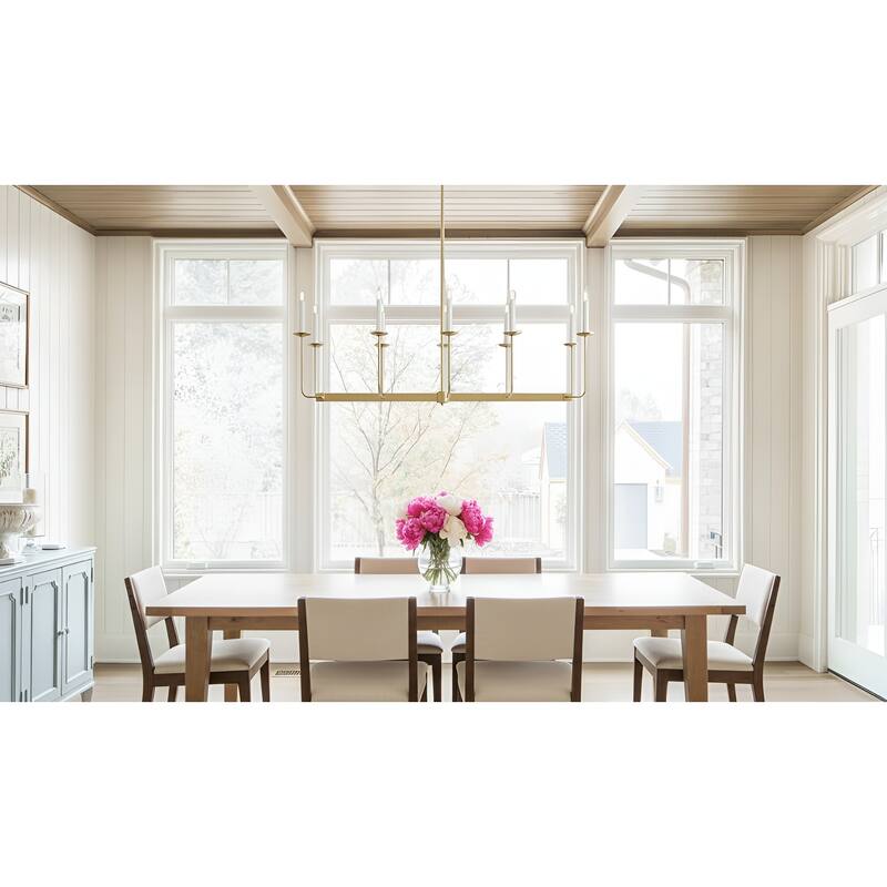 47" Large 10-Light Linear Branching Chandelier