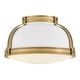 preview thumbnail 4 of 9, Hinkley Lighting 46351 Barton 2 Light 15" Wide Flush Mount Ceiling