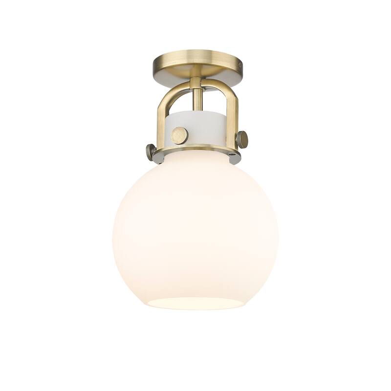 Innovations Lighting Newton Sphere - 1 Light 8" Arched-Frame Flush Mount Light