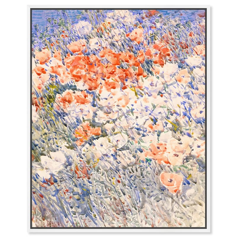 Island Garden by Childe Hassam Canvas by Art Remedy - White - 16" x 20"