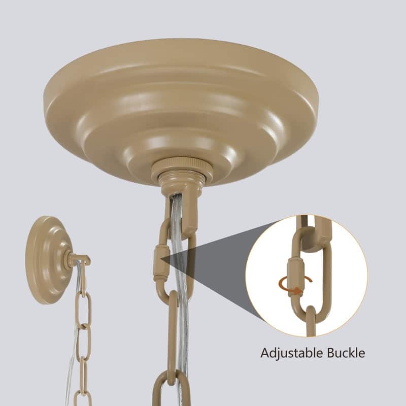 Bohemian 4-Tier Large Rattan Chandelier Light