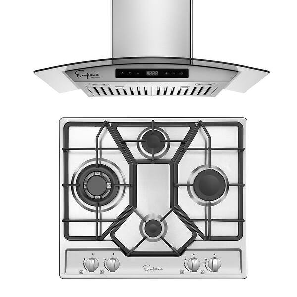 2 Piece Kitchen Appliances Packages Including 24" Gas Cooktop and 30