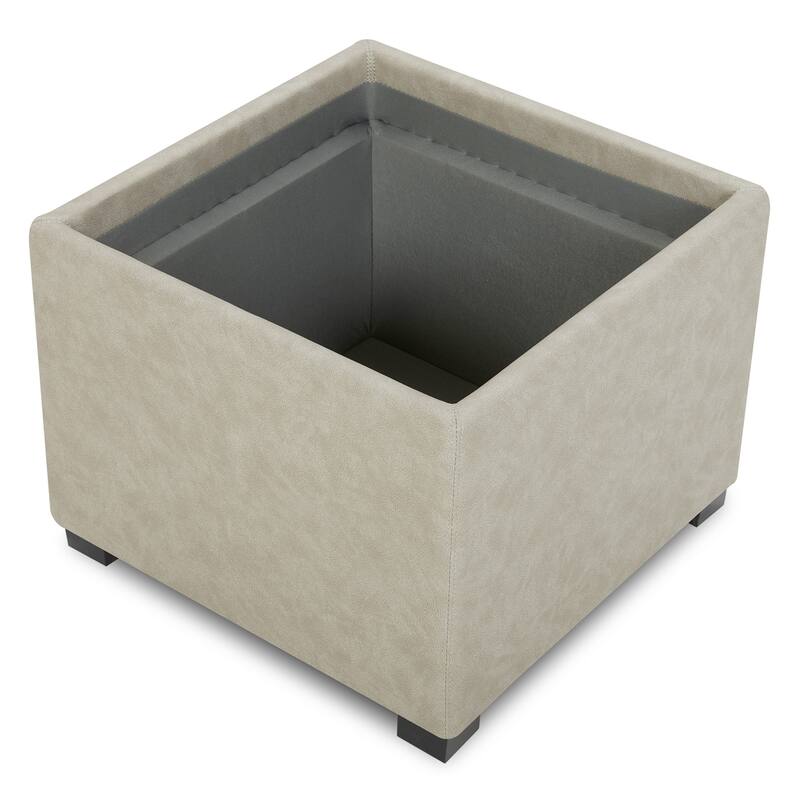 Spruce & Spring Ethan Storage Stool Ottoman