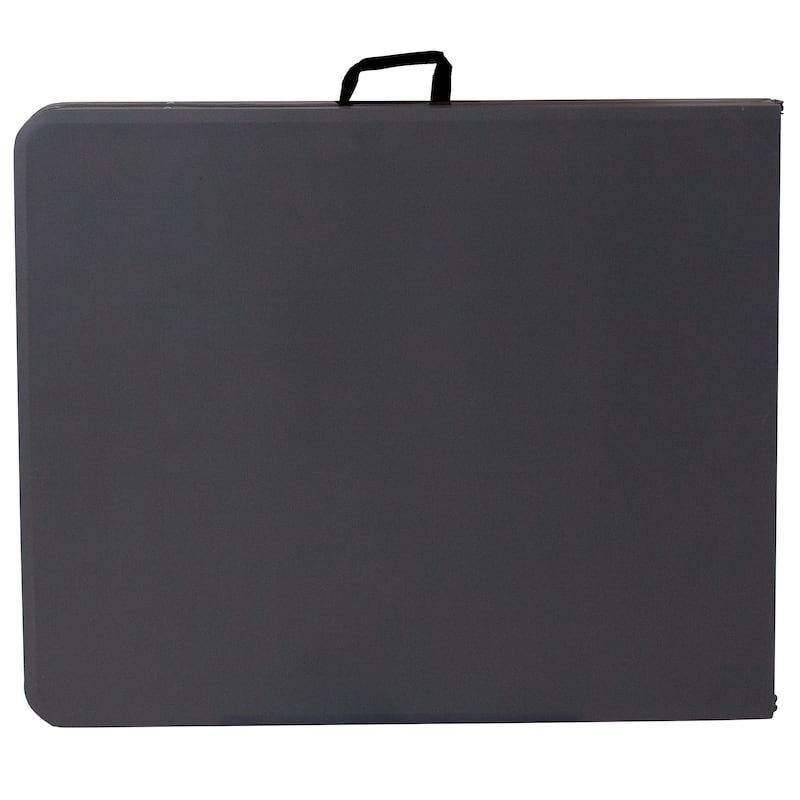 30"W x 72"L Bi-Fold Plastic Banquet and Event Folding Table with Carrying Handle - 72"D x 30"W x 29"H