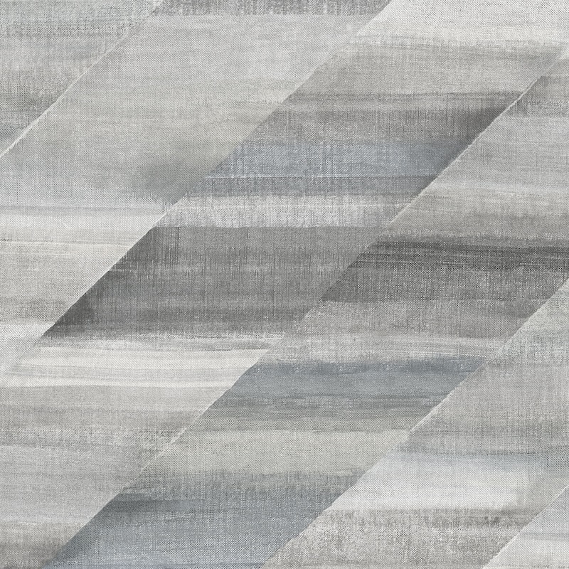 Seabrook Designs Boho Rhapsody Rainbow Diagonals Unpasted Wallpaper - 20.5 in. W x 33 ft. L - Cinder Grey and Slate