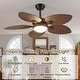 preview thumbnail 55 of 64, 44"/52" Palm Leaf Tropical Ceiling Fan with Light and Remote,Indoor and Outdoor Ceiling Fan,Waterproof
