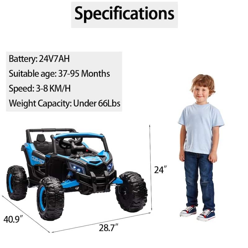 24V Ride On UTV Car, Battery Powered Electric Vehicles