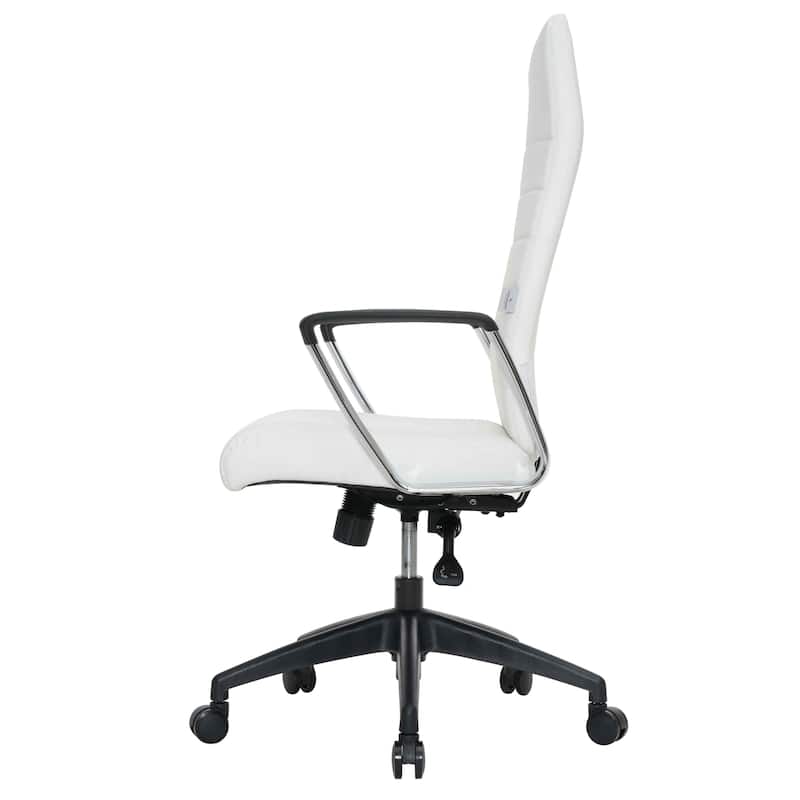 Hilton Modern High Back Ergonomic Leather Office Chair with Adjustable Height, Swivel, and Tilt for Conference or Executive Desk