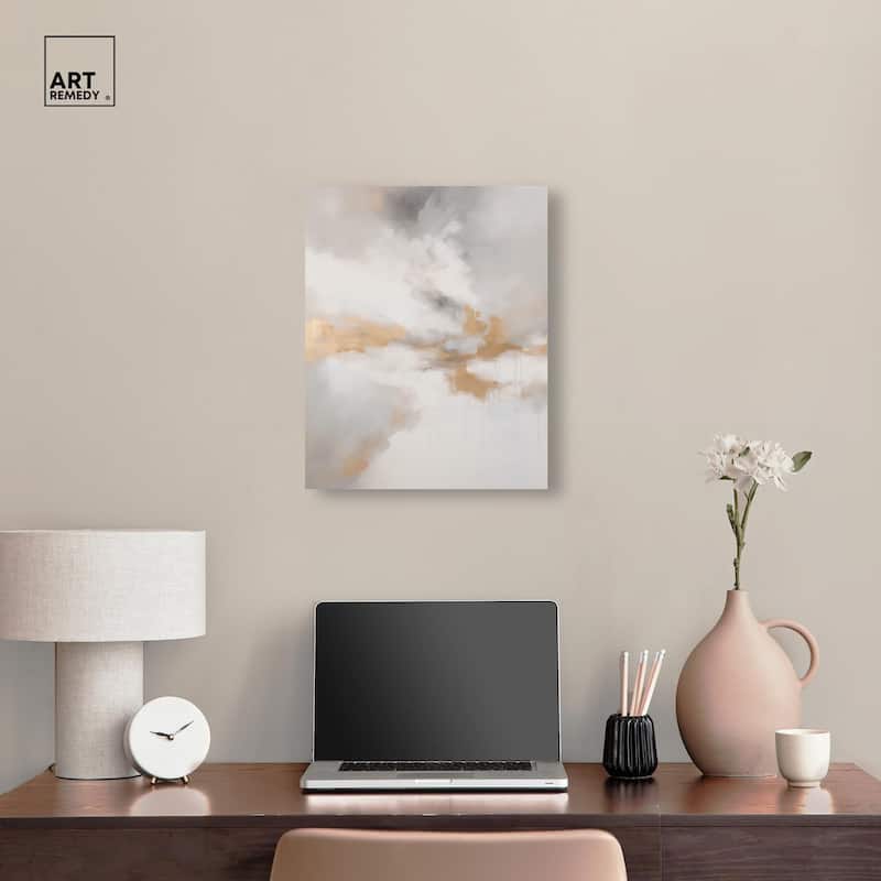 Fleeting Gold I Canvas by Art Remedy, Gallery Wrapped