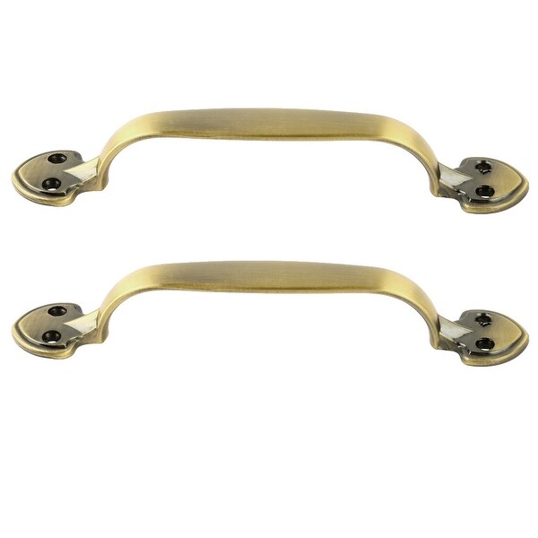 Zinc Alloy Vintage Cabinet Cupboard Dresser Door Pull Handle Knob Bronze Tone 148mm x 24mm x 22mm 2pcs