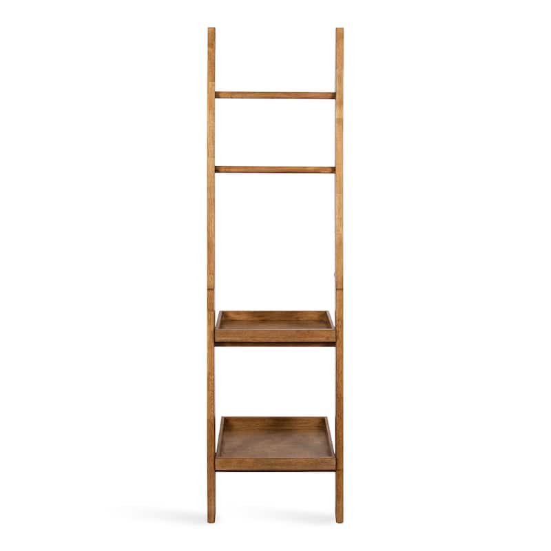 Kate and Laurel Lowry Wood Ladder Shelf - 18x14x58