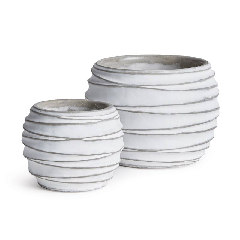 Kipha Pots Set of 2 - White