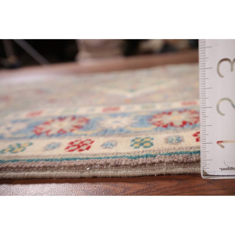 Kazak Accent Rug Handmade Oriental Beige Wool Carpet - 2'8" x 4'2"