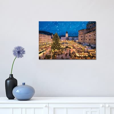 iCanvas "Christmas Market In Salzburg, Austria" by Jan Becke Canvas Print