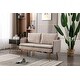 preview thumbnail 42 of 48, Polyester Upholstered Living Room loveseats sofa With Golden Legs