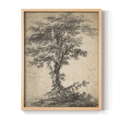 Vintage Sketch CII -Framed Print