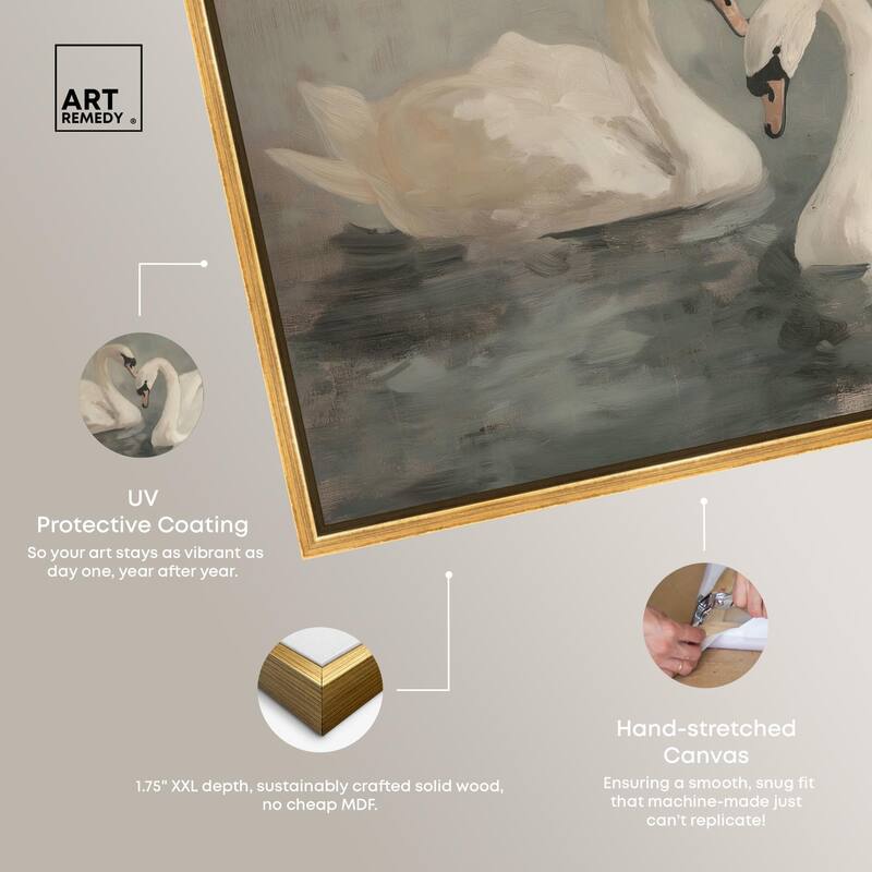 Ivory Idyllic Canvas by Art Remedy