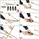 preview thumbnail 47 of 45, Modern Multi-Light Large Black Gold Sputnik Chandelier Metal Pendant Lights for Dining Room