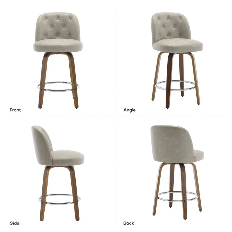 26"/29" Swivel Bar Stools/ Counter Stool with Bentwood Legs