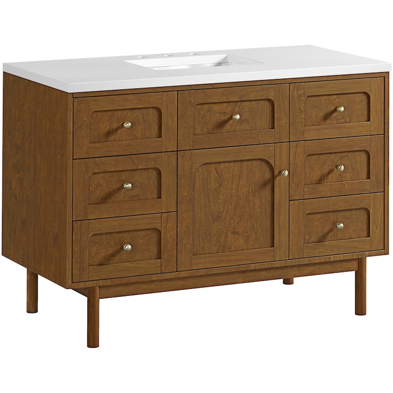 James Martin Vanities 545-V48-3WZ Laurent 48" Single Basin Poplar Wood
