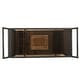 preview thumbnail 13 of 14, Bahama Outdoor Wicker Bar Cart with Tempered Glass Top by Christopher Knight Home