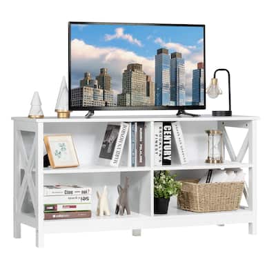 Gymax TV Stand Entertainment Media Center for TV's up to 55'' w/