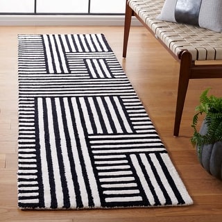 SAFAVIEH Handmade Chatham Trajka Geometric Wool Rug