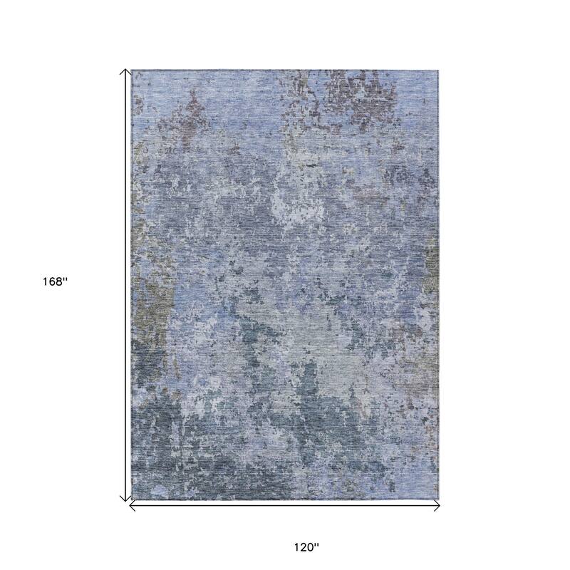 HomeRoots Abstract Transitional Rectangle Outdoor Rug