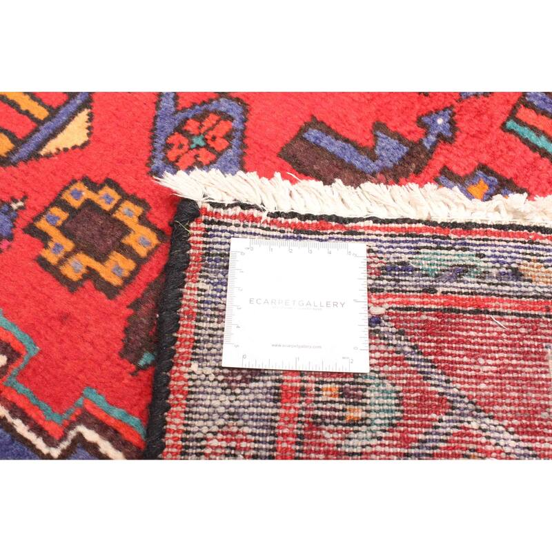 ECARPETGALLERY Hand-knotted Andelz Red Wool Rug - 4'9 x 7'5