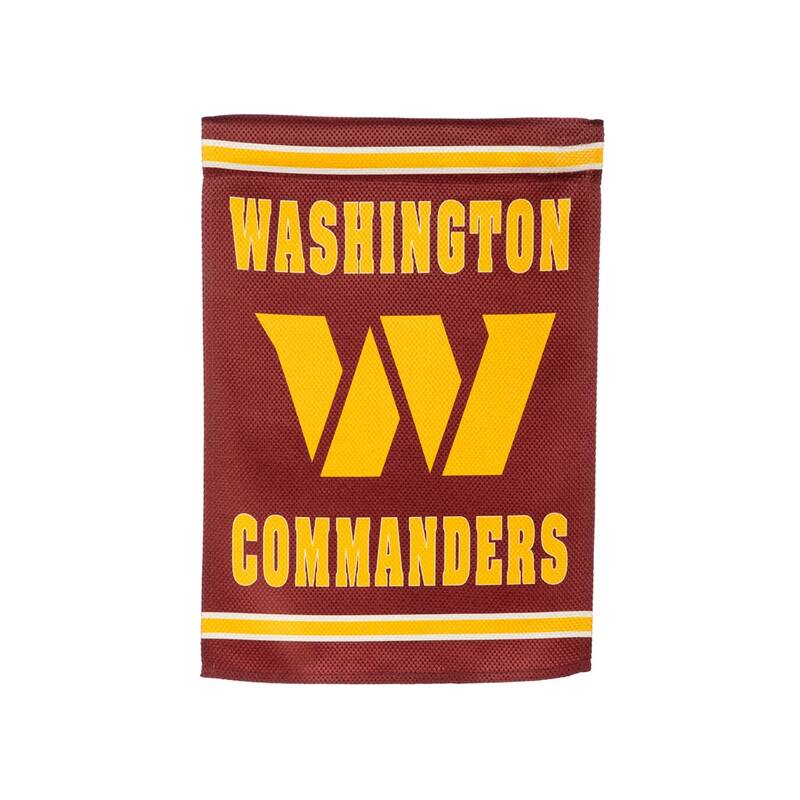 Embossed Suede Flag, Garden Size, Washington Commanders