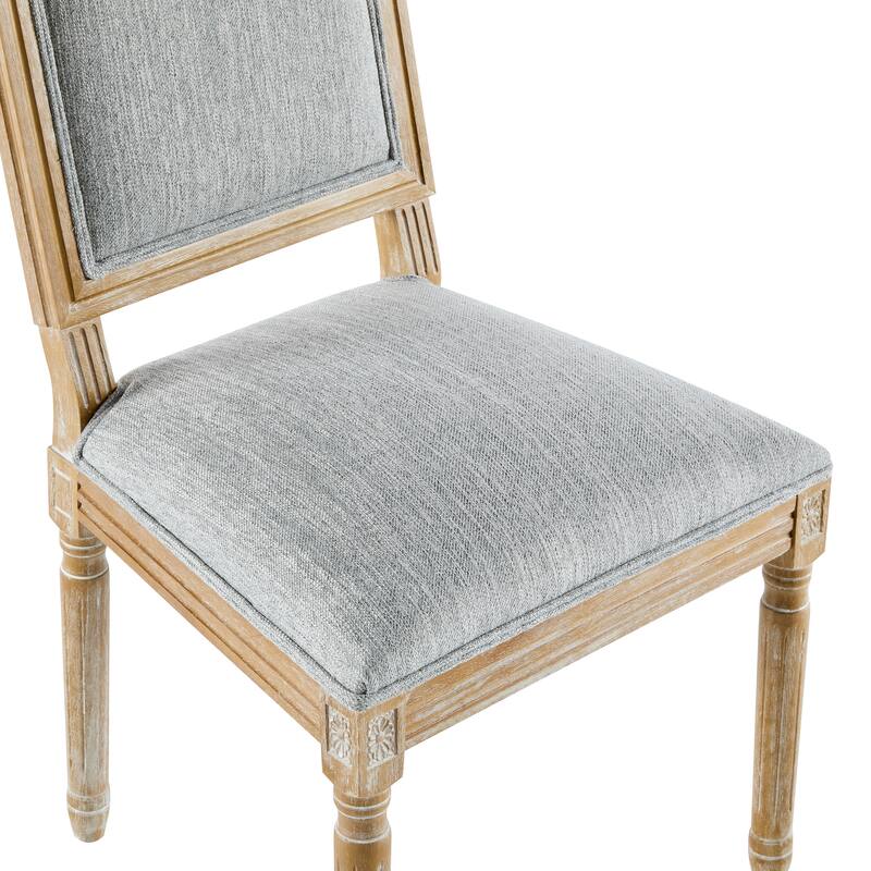 Modern 4 Piece Fabric Dining Chair with Backrest Cushions Wooden Legs for Dining Room Kitchen Living Room Bedroom