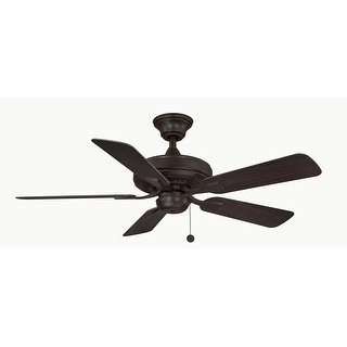 Fanimation Edgewood 44 inch Indoor/Outdoor Ceiling Fan - Dark Bronze with Dark Walnut Blades