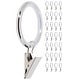 preview thumbnail 14 of 24, Meriville Drapery Curtain Rings with Clip - 1.5-Inch Inner Diameter with insert