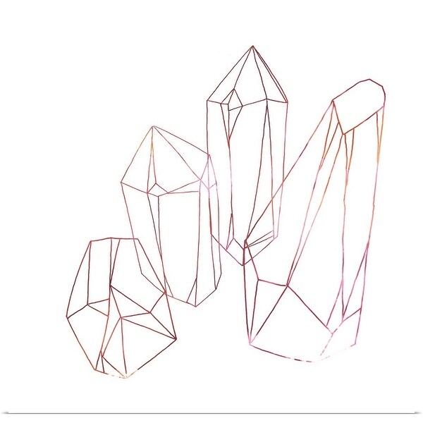 "Contour Crystals III" Poster Print