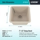 preview thumbnail 36 of 47, Lexicon Undermount Quartz 15 Inch Single Bowl Kitchen Sink Kit