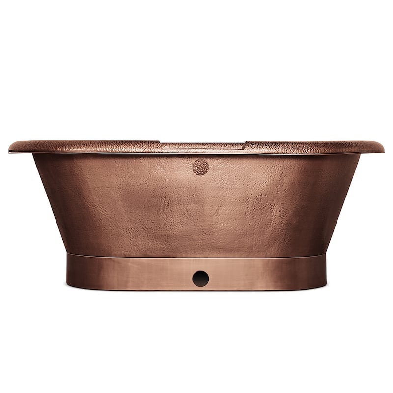 Thales 5' Copper Freestanding Bathtub with Overflow