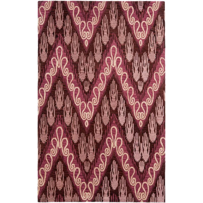 SAFAVIEH Handmade Ikat Ansley Modern Wool Rug