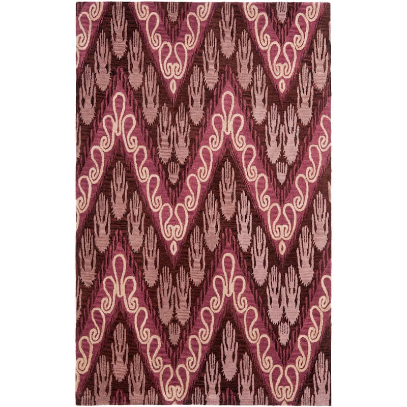 SAFAVIEH Handmade Ikat Domna Modern Wool Rug
