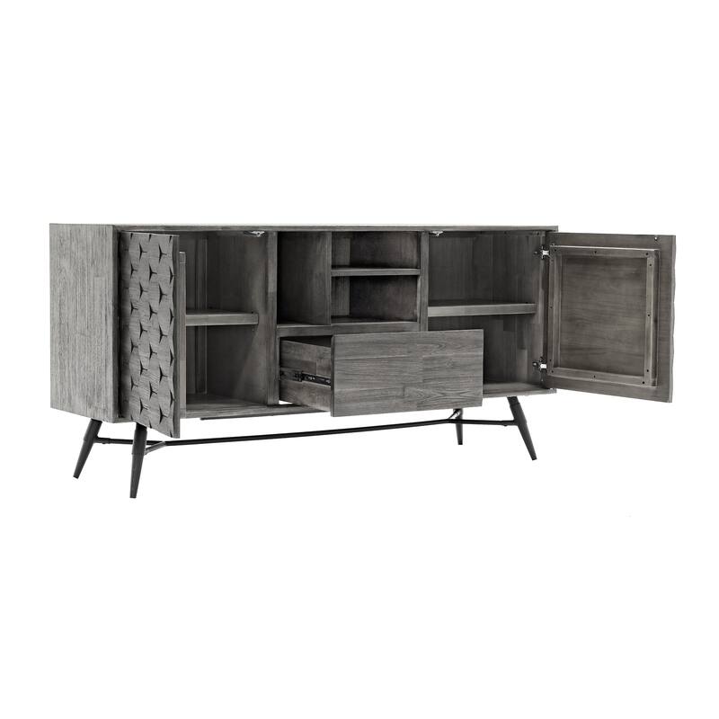 Makena Sideboard Buffet in Grey Acacia Wood