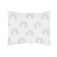 preview thumbnail 3 of 3, Sweet Jojo Designs Pastel Rainbow Collection Girl 5-piece Toddler-size Comforter Set - Blush Pink, Purple, Teal, Blue and White