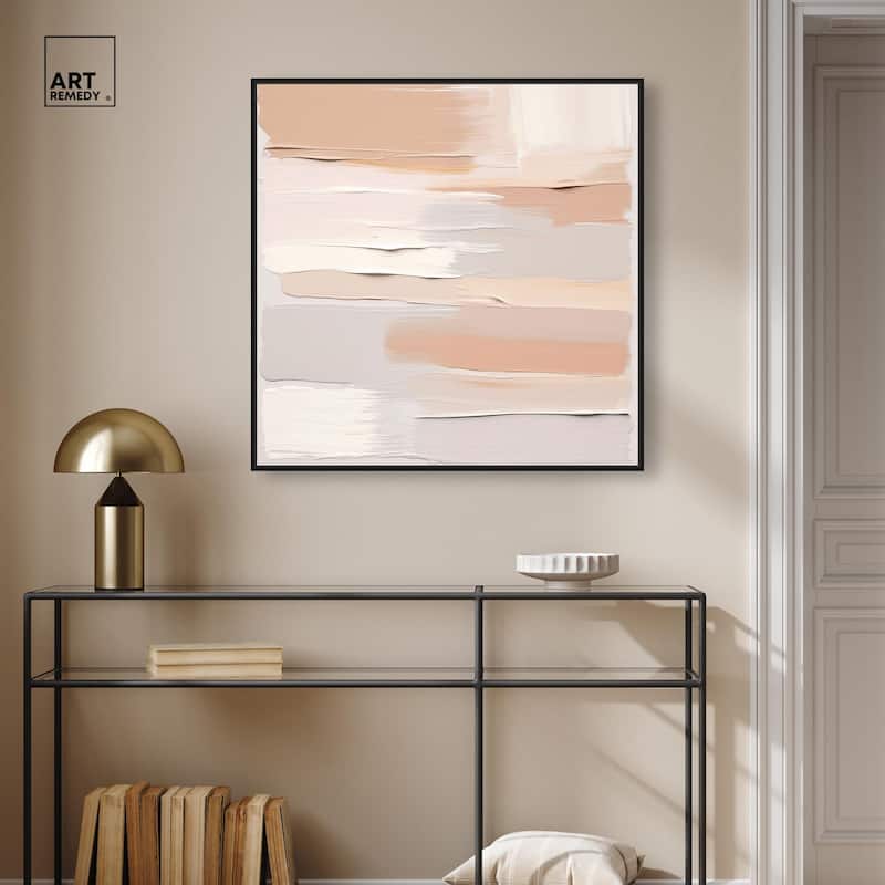 Roseate Cream Tones I Canvas by Art Remedy