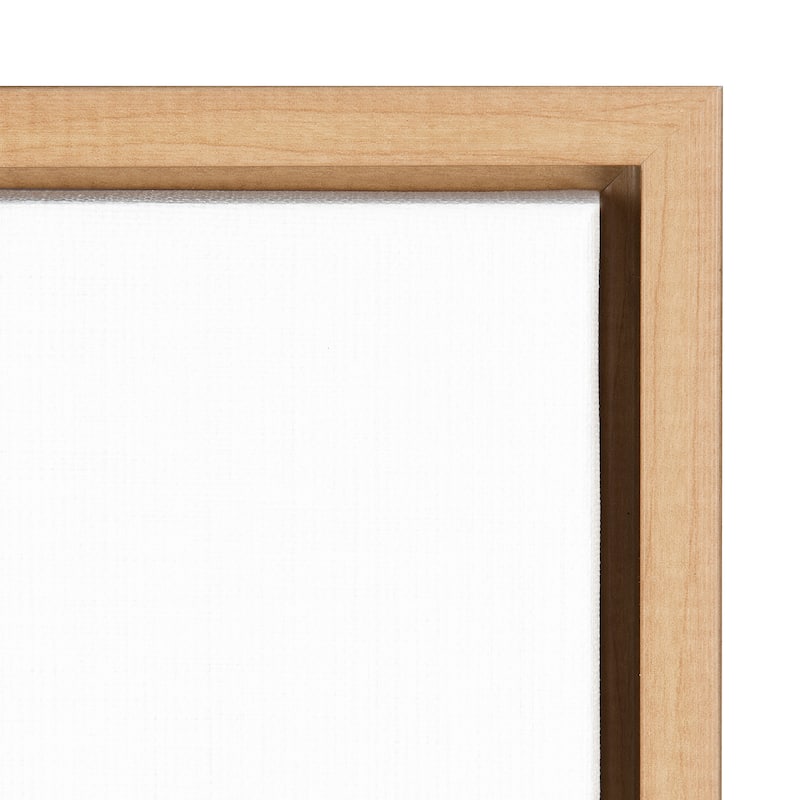 Kate and Laurel Sylvie Fog Framed Canvas by The Creative Bunch Studio